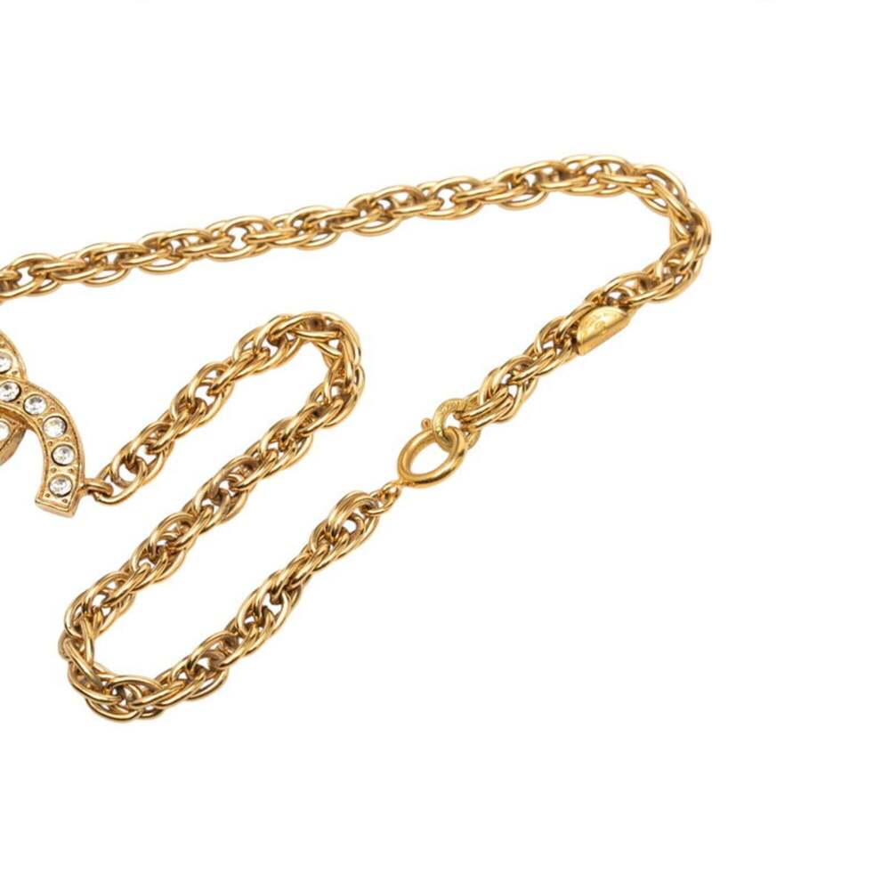 CHANEL Authentic Vintage Gold Logo Necklace - Picture 4 of 6